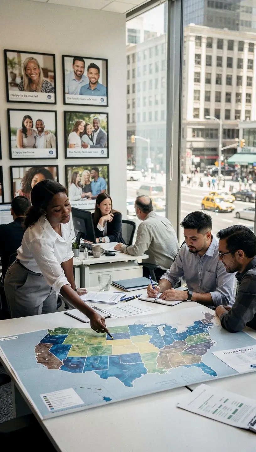 Ilustracja przedstawiająca proces zgłaszania szkody krok po kroku.